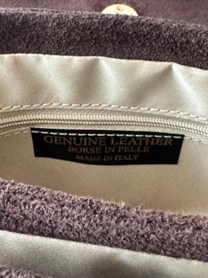 Blake Suede Bag Large  Dark Brown