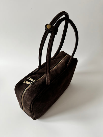 Clara Big - Genuine Suede Leather Shoulder Bag