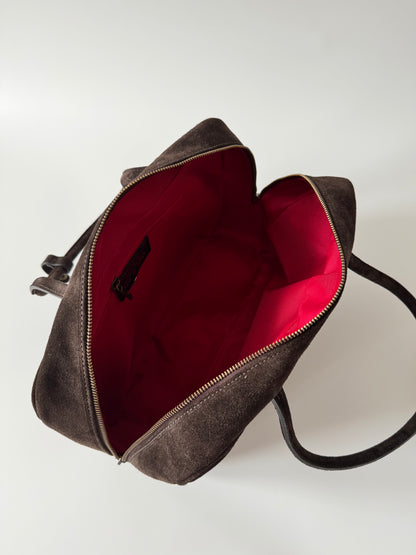 Clara Big - Genuine Suede Leather Shoulder Bag