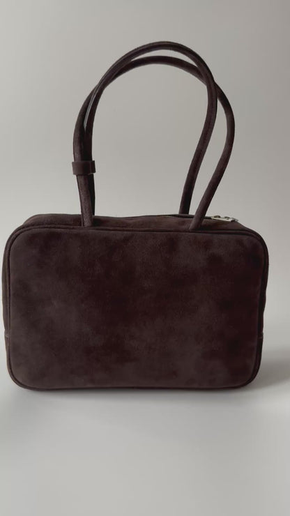 Clara Big - Genuine Suede Leather Shoulder Bag